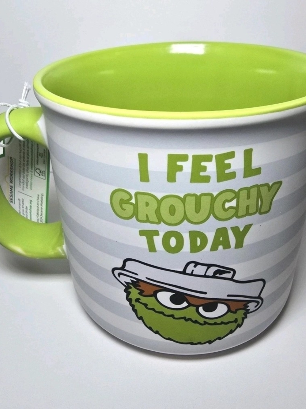 🗑 Sesame Street Oscar The Grouch Coffee Mug NWT 🗑